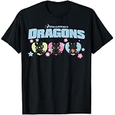 DreamWorks Dragons Toothless Cute Trio T-Shirt