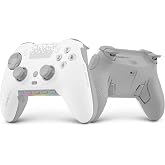 SCUF ENVISION PRO Wireless V2 (2025) PC Only Gaming Controller &ndash; White | Windows 10+, Anti-Drift Thumbsticks, Five Remappable G-Keys, Remappable Back Paddles, Instant Triggers