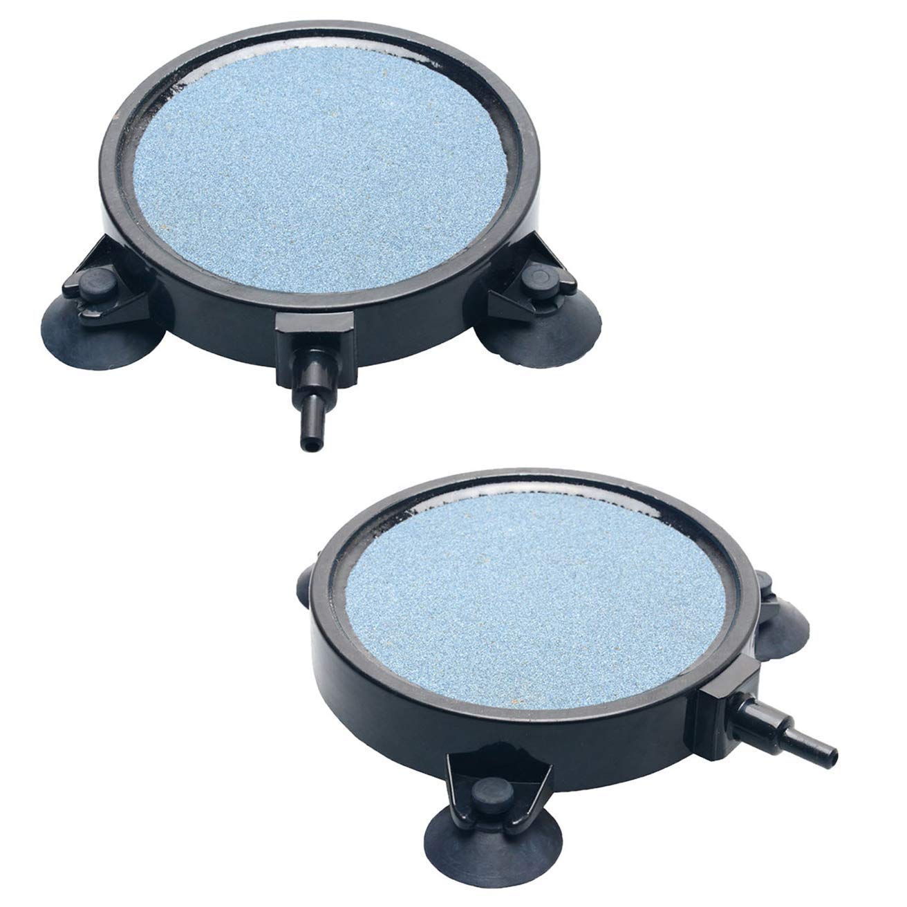 NNuodekeU 2 Pack 4 Inch Air Stone Bubble Diffuser with Suction Cups for Aquarium Fish Tank