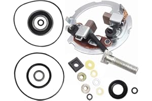 ZEEKEE Starter Brush Plate Rebuild Kit for Honda Rancher 350 TRX350FE TRX350FM TRX350TE TRX350TM 2x4 4x4 ES, for Honda Foreman 400 450 500 Recon 200 ES ATV, Replace 31206-MN4-008 31201-KS5-901 31207-KS5-901