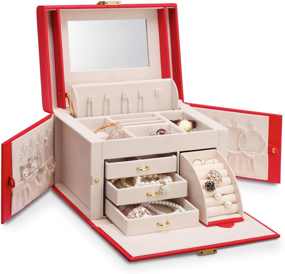 Joyero Hombre Caja De Embalaje De Joyeru00eda Rosa De Piezas