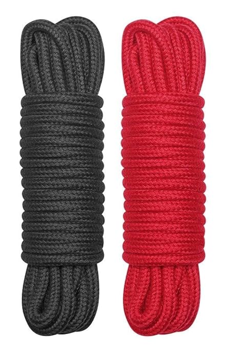 10 M//33 Feet Soft Cotton Rope,8 MM Craft Rope Thick Twisted Cord Red