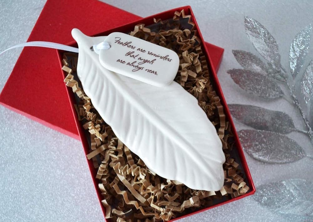 Sympathy Ornament, Sympathy Gift, Sympathy Feather Ornament, Feather Sympathy Gift