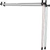 MagicLine 2-Roll Backdrop Roller System, 118" Stainless Steel Crossbar Kit | Manual chains, wall, ceiling or light stand mount, 2 brackets with 2 hooks each, for portraits, videos and home studios