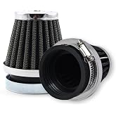 MUYI 2 Pack 52mm Motorcycle Air Filters Round Tapered Clamp-on Pod | Intake Filter Cleaner for Dirt Bike ATV Moped Pit Bike Scooter Vintage