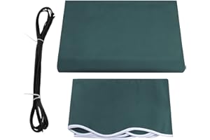 MCombo Patio Awning 12x10 Feet Fabric Replacement Sunshade Canopy for Retractable Awnings
