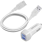 Samsung Galaxy Note3 / S5 Car Charger + 3.0 USB Cable(3FT) for Galaxy S5,Galaxy Note 3,Galaxy Tab 12.2,Galaxy Note Pro 12.2 (White)