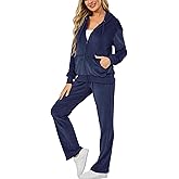 Aitmoask Velour Track Suits for Women Set Fall Sweatsuits 2 Piece