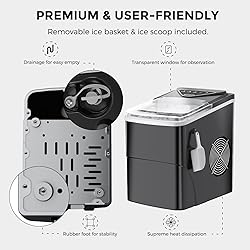Ice Makers Countertop, Self-Cleaning