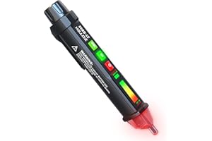 ZOTEK ZT-DB02 Voltage Tester, Non-Contact Voltage Tester, AC 12V-1000V/48V-1000V Dual Range, Live/Null line Tester, Electric Tester with Flashlight,Wire Breakpoint Finder, Buzzer Alarm Device.