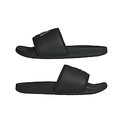 adidas Unisex Adilette Comfort Slide Sandal, Core