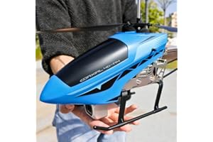 SREJNGL Large 72CM 4K Dual Camera Remote Control Helicopter, Alloy Drop-Proof RC Helicopter with Colored LED Light, Night Sky Flight Gifts for Teens, Boys and Girls