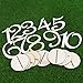 Tinksky Wooden Table Numbers with Holder Base for Wedding or Home Birthday Decoration, 1 to10, Pack of 10
