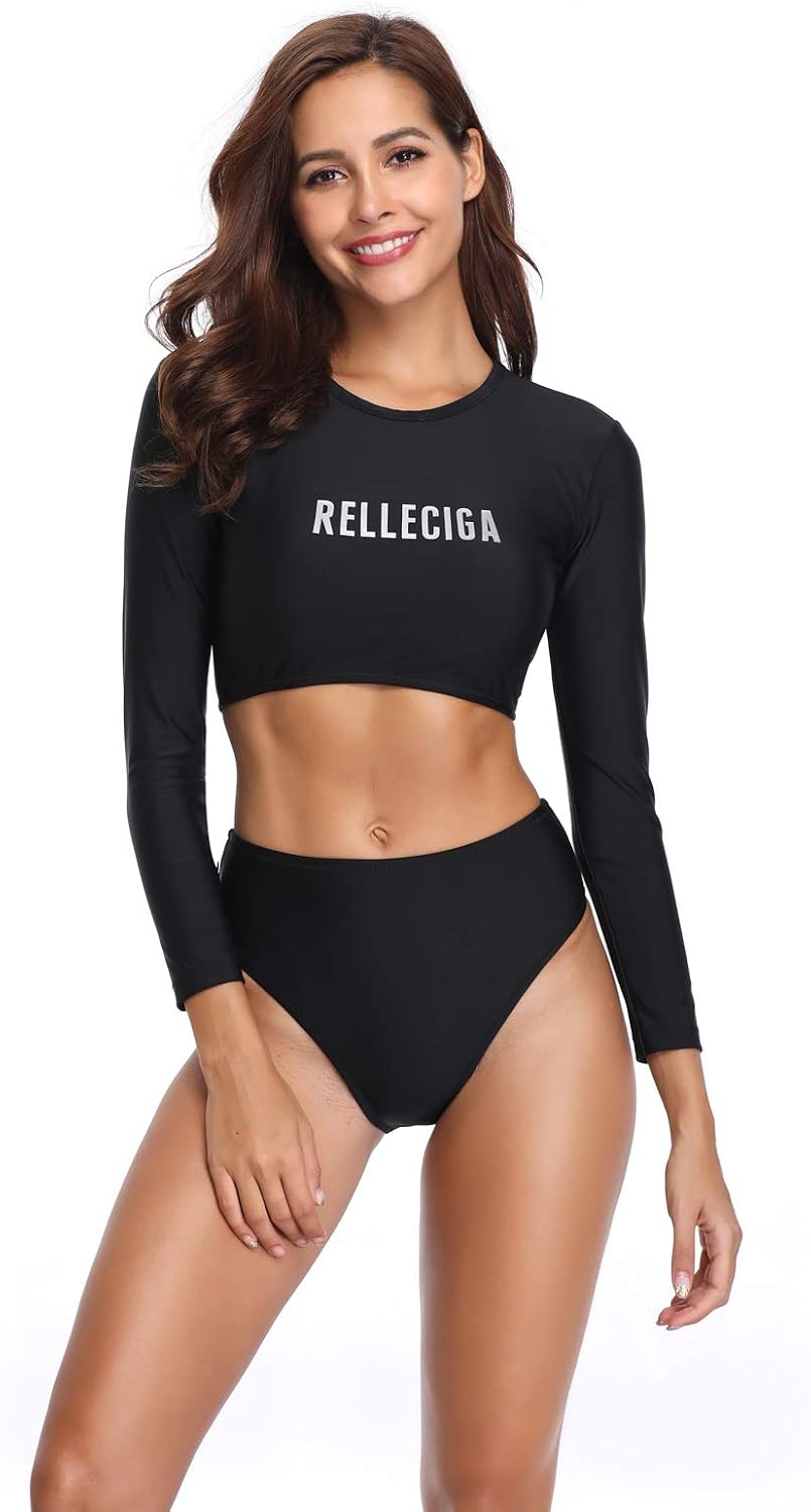 RELLECIGA Womens Swim Shirt Rashguard 