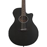 Yamaha 6 String Acoustic-Electric Guitar, Right, Smoky Black Matte (APX600M SMB)