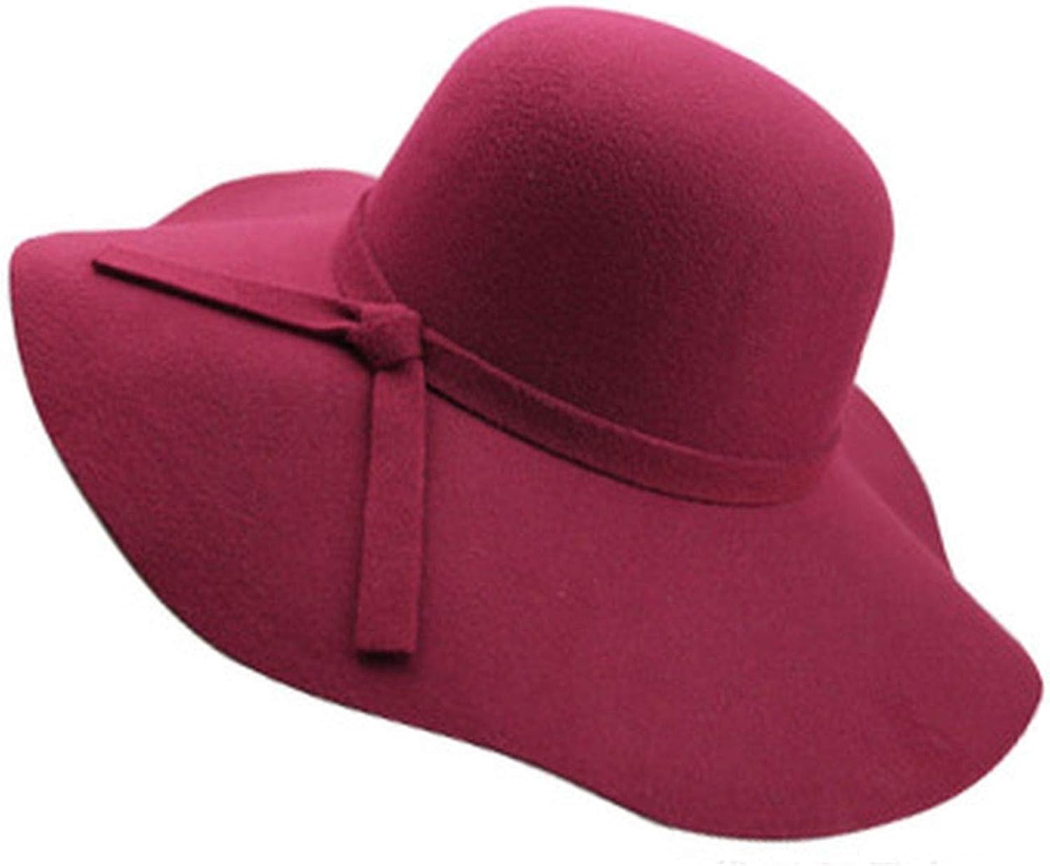 wine colored floppy hat