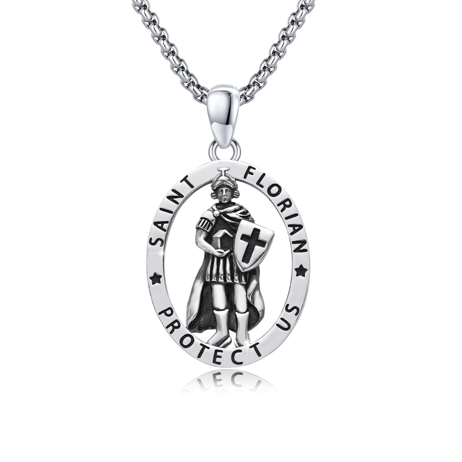 DOTBJ 925 Sterling Silve St Florian Pendant