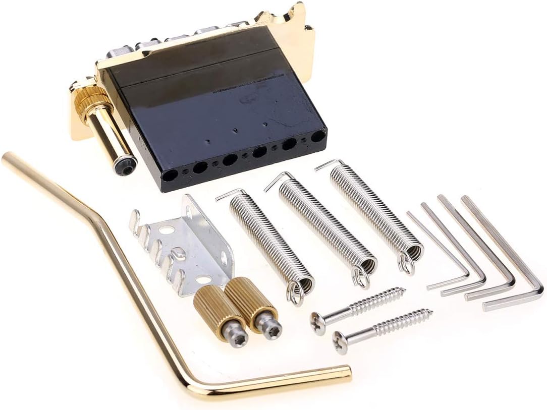 Wilkinson WVS50IIK 52.5mm String Spacing 2-Point Steel Saddles Tremolo Bridge with Full Steel Block for USA/Mexico/Japan/Korea Strat Electric Guitar - Image 4