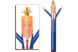 GOODENY 6FT Tall Inflatable Tube Man Trump Wacky Wavy Dancing Guy (9''Diameter) for Outdoor Decoration Advertising Business Promotion (Blower Not Included)