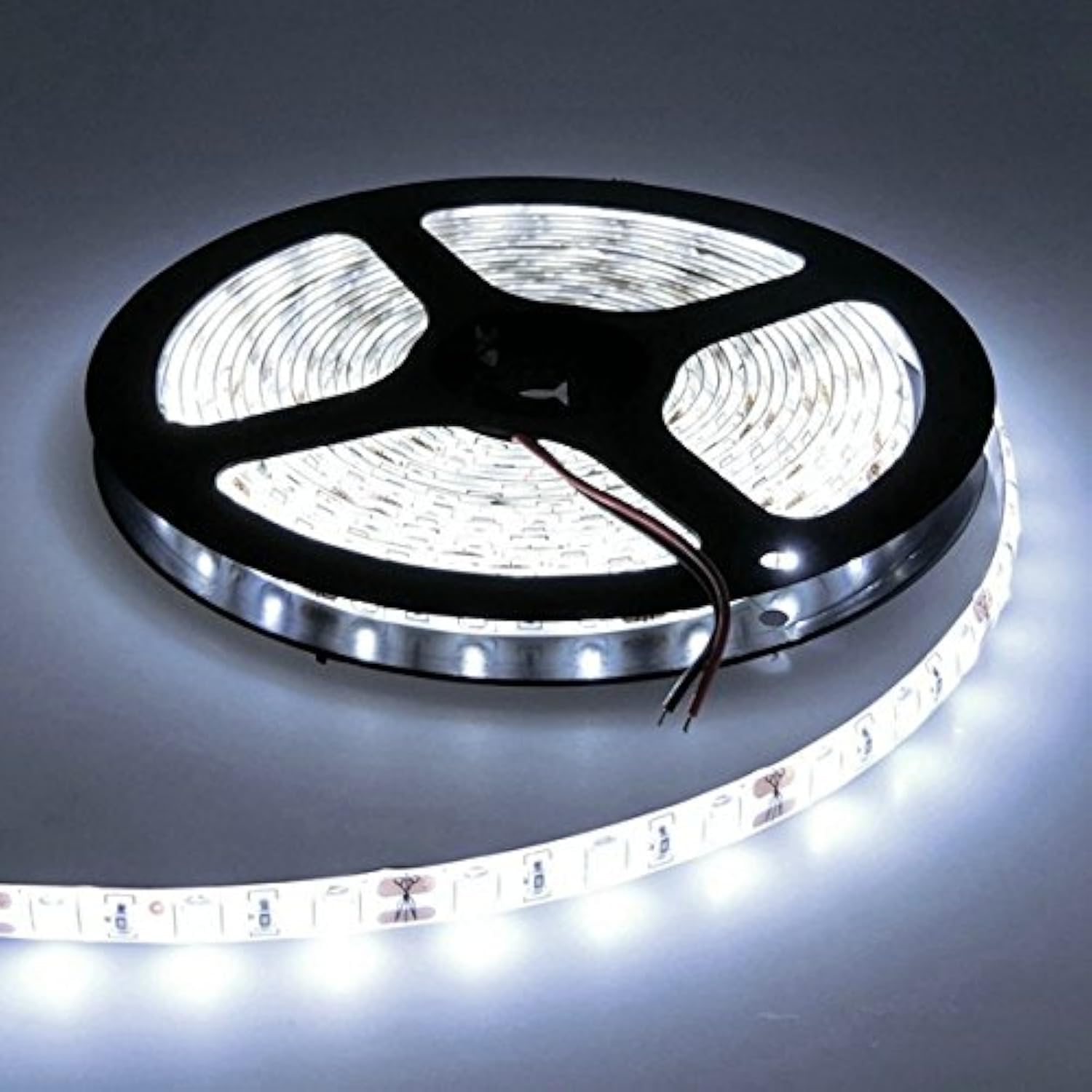 MASUNN 5M Waterproof White/Warm White SMD 5630 300 LED Flexible Strip Tape Light DC12V-White