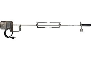 ONEGRILL BBQ PRODUCTS OneGrill 3WSS40 Stainless Steel Grill Rotisserie for Weber 3-Burner Genesis/Spirit, Searwood 600, & 2025 Year Model Spirit 4 Burner