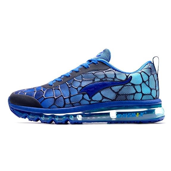 ONEMIX Herren Laufschuhe Air Cushion Sportschuhe Leicht Turnschuhe Gute Qualität Sneaker Schwarz Rot Grün Blau