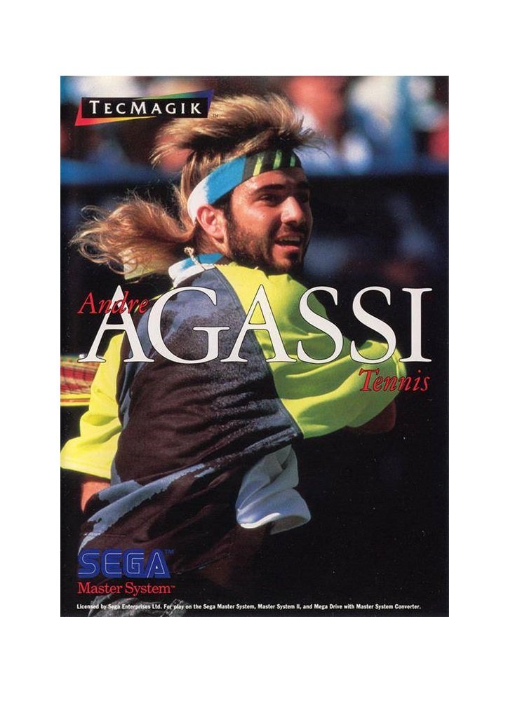 Andre Agassi Tennis - Sega Genesis