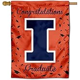 Illinois Fighting Illini Graduation Gift Banner Flag
