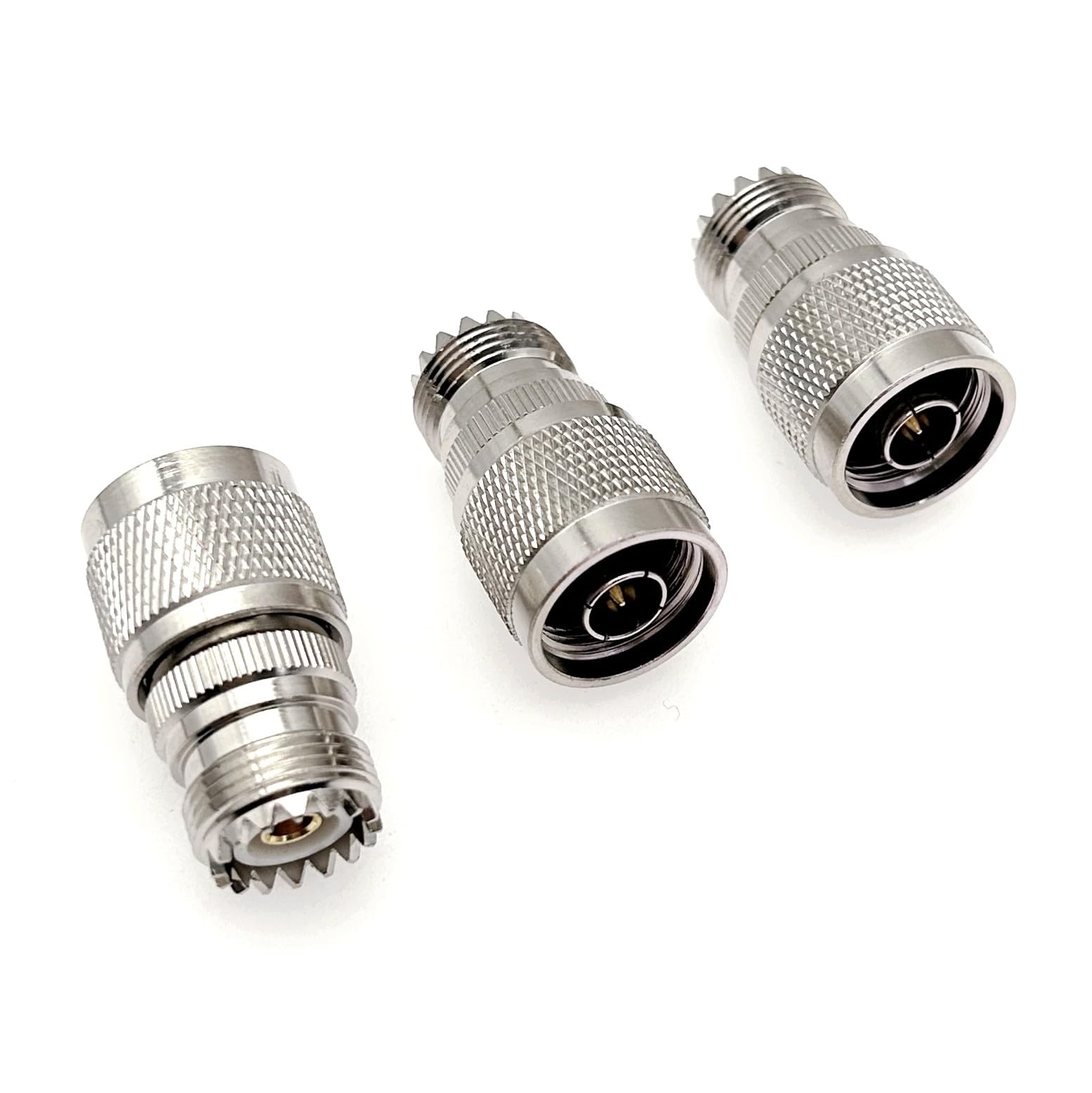 JZK 3pcs N Male to UHF SO-239 Female Coaxial Adapter Connector
