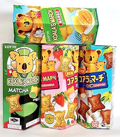 Lotte Kekse Koala Erdbeere Cookies Snacks Mix 4sort Matcha
