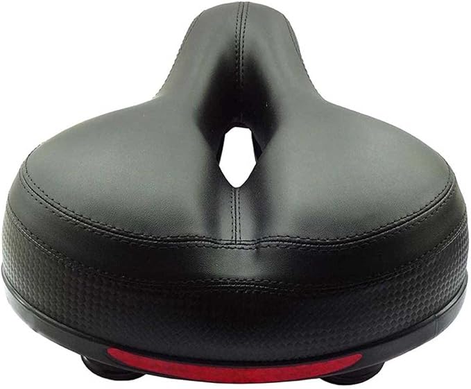TB Leather Bike Seat Saddle Dual Spring Suspension Bicycle Seat Cushion