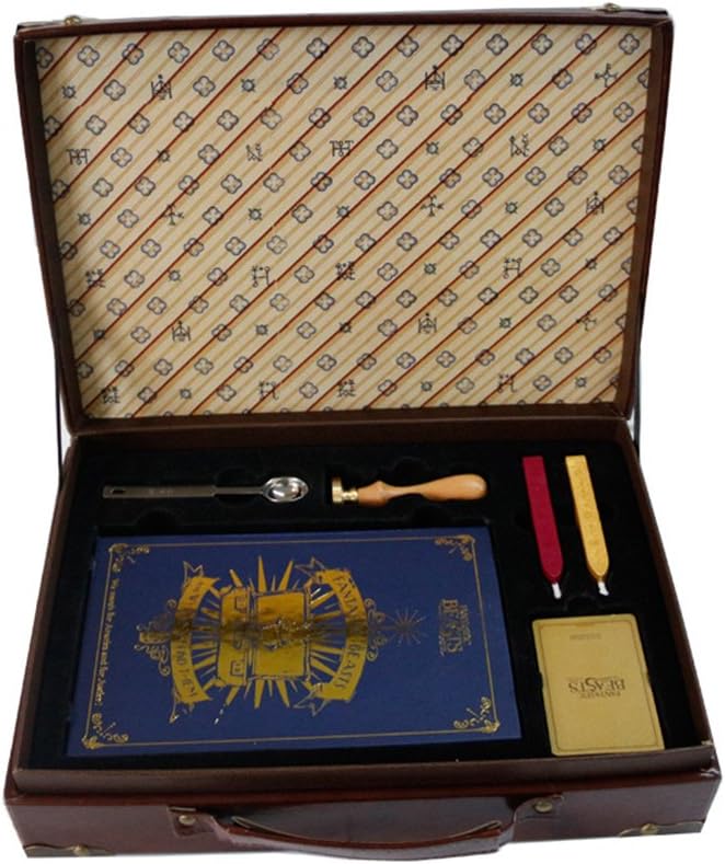 Harry Potter School Badge Wax Seal Stamp Sticks Melting Spoons Candles Set