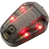 DLXARSOT Tactical Helmet Light Signal Light Military IFF Helmet Light Flashlight Survival Signal Light for Outdoor Sports with LED + IR/Strobe