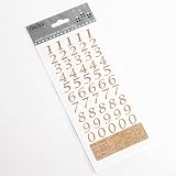 Italian Options 15mm Script Rose Gold Glitter Self Adhesive Numbers Craft