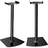 Perlegear Universal Speaker Stands Pair with Cable Management, 33.6 inch Speakers Stands for Bookshelf Speakers, Satellite Speakers & Surround Sound Speaker Holds to 22lbs (PGSS2)