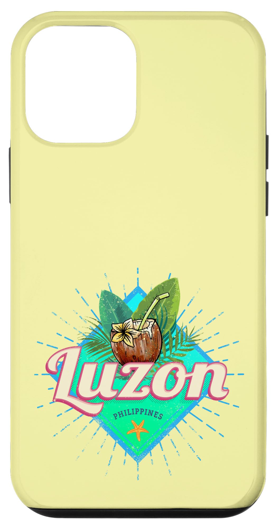 iPhone 12 mini Luzon Island Philippines Coconut Retro Vacation Vintage Case