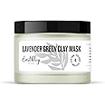 Earthley Wellness Face Mask, Healthier Skin, Reduces Oils, Soothes Skin, Pull out Dirt and Oil, Unclog Pours, Improve Skin Complexion (Lavender Green Clay Mask, 2oz.)