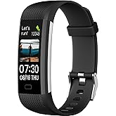 Fitness Tracker with Heart Rate Monitor, Activity Tracker Pedometer with Calorie Counter, Sleep Monitor, Smart Watch with IP68 Waterproof Sports Bracelet for Women Men