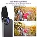 iPhone Camera Lens Kit,5 in 1 Kaiess 120° Super Wide Angle Lens + 15X Macro Lens + 2X Telephoto Lens + 198° Fisheye Lens + Kaleidoscope Lens for iPhone X/8/7/6/6s plus,Samsung and Most Smartphone
