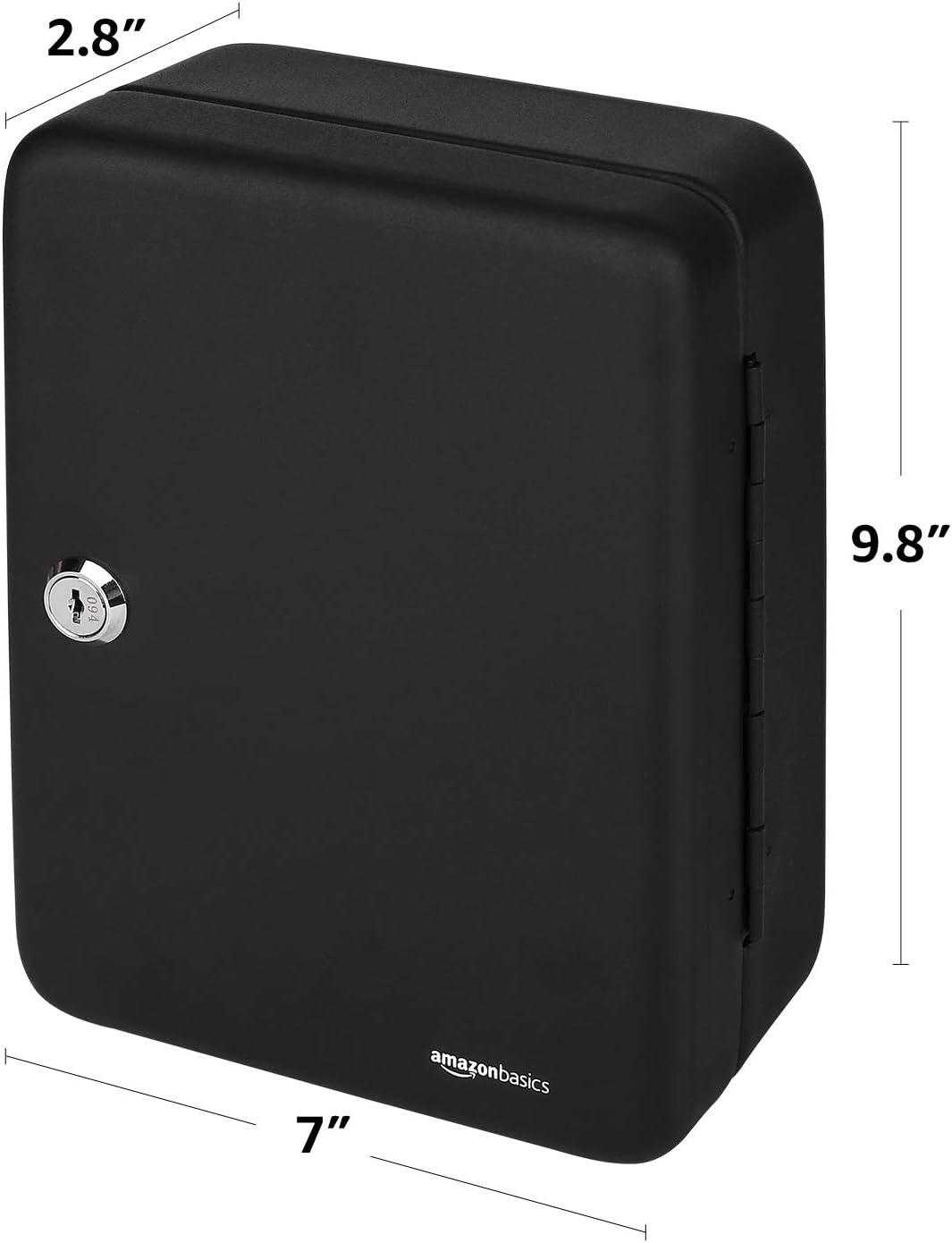 Amazon Basics 48 Key Cabinet Steel Security Lock Box, Black, 17.78 D x 24.89 W x 238.76 H cm, 48 Schlüssel (19.99 x 17.78 x 24.89 cm) - Image 5