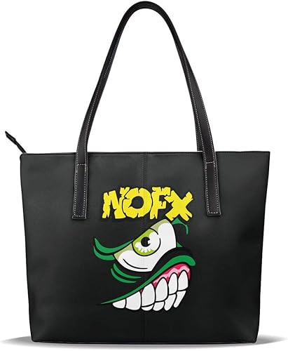 Amazon ハンドバッグ Nofx パンク ロック トートバッグ ショルダーバッグ レディース 斜めかけバッグ ビジネスバッグ 大容量 対応 防水 通勤 旅行 多機能便利 おしゃれ 肩掛け ファスナー ポケット付き Dcyzbzt バッグ スーツケース
