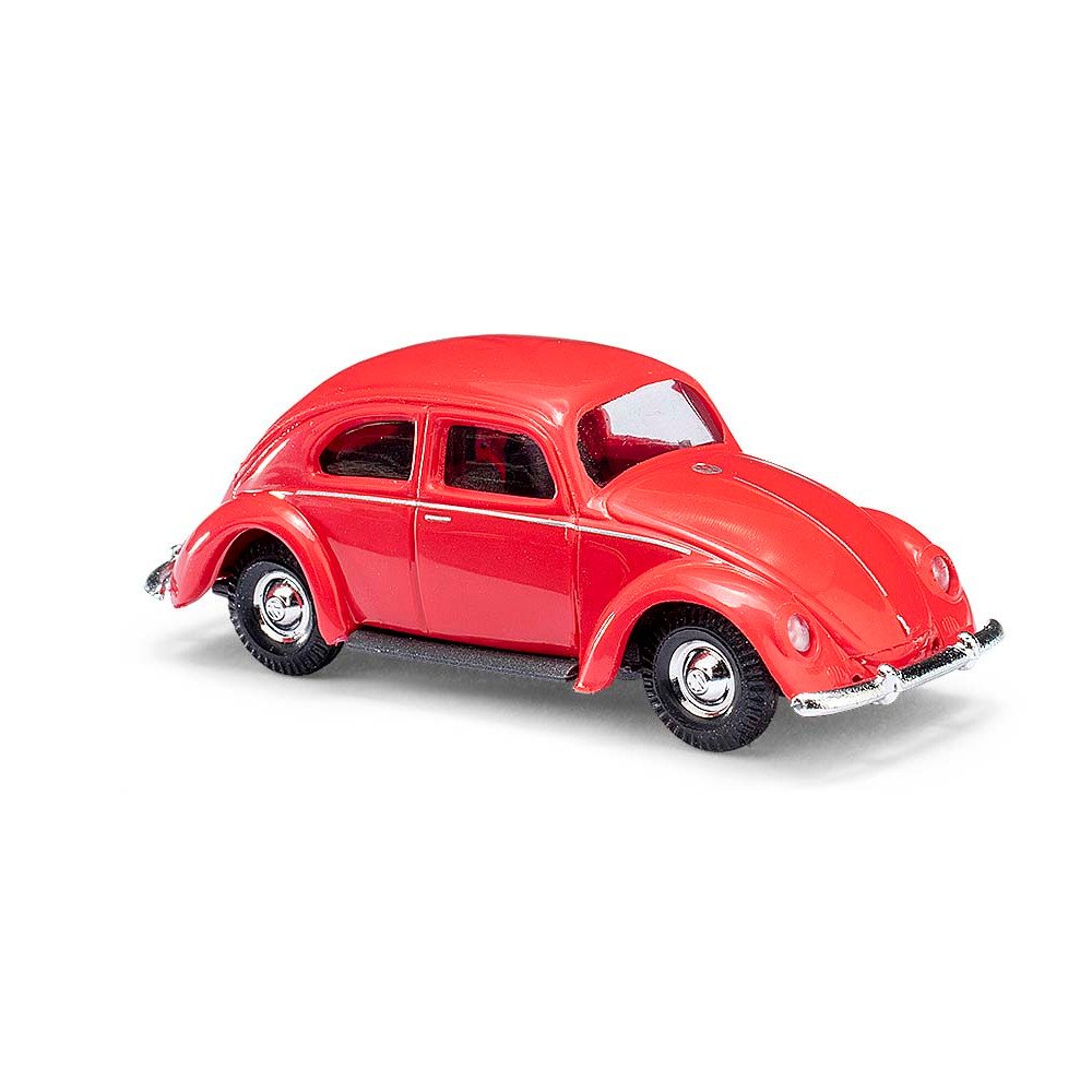Busch 42710 VW Bug Red HO Scale Model Vehicle 1:87