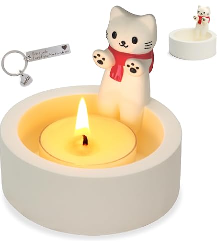 Veronese Design Black Cats Candle Holder - 2" Tall Resin Figurine With Tealight Cup, Hand Painted - View #2