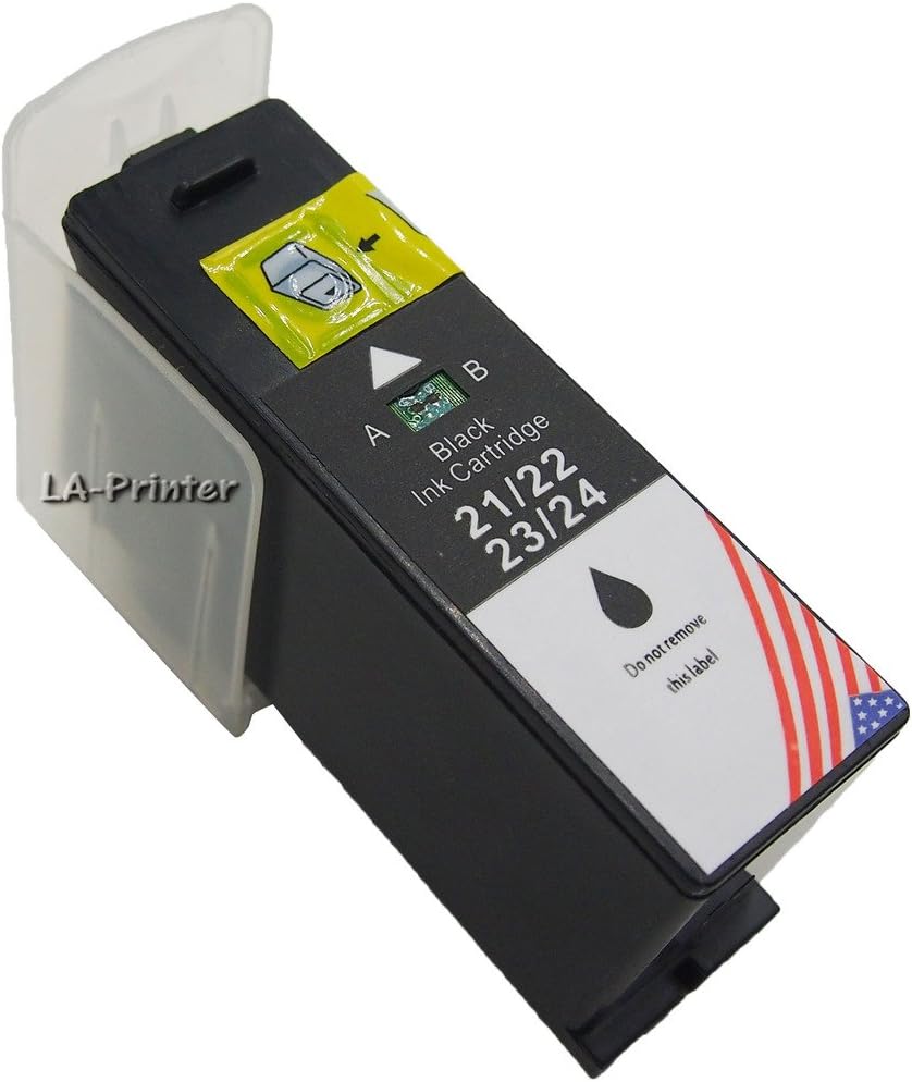 LA Printer 1 Pack Black Compatible Ink Cartridge Replacement for Dell Series 21 22