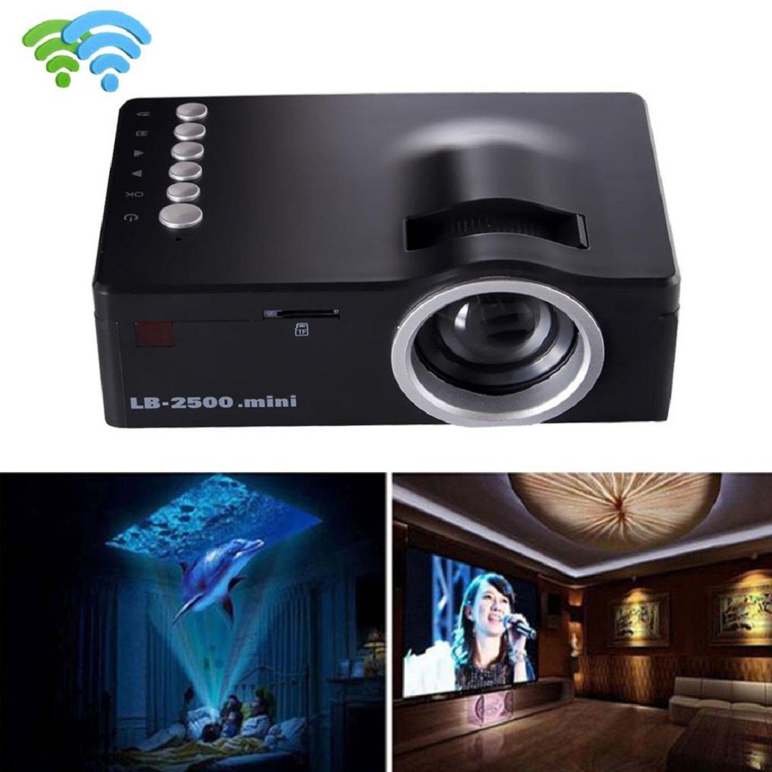 Tongshi 1080P HD LED Multimedia Home Centro de Cine VGA de TV USB ...