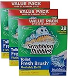 Scrubbing Bubbles Toilet Fresh Brush Flushable Refills (28 count, pack of 3)