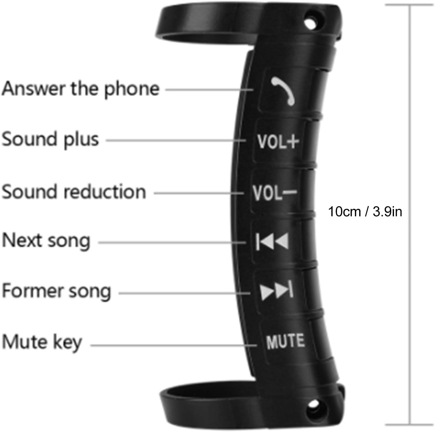 Universal Multifunction Steering Wheel Button Remote Control for DVD Players - 2 Din Controller with Customizable Functions - Image 4