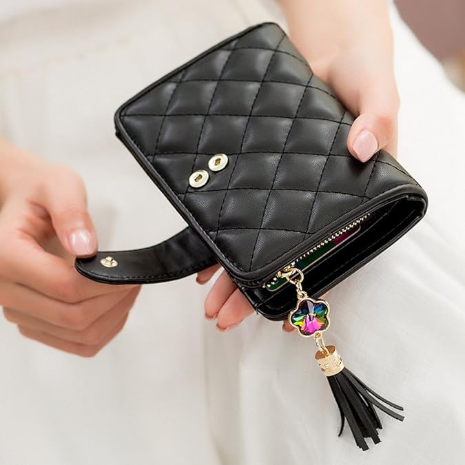 Amazon Poiquks 財布 レディース 二つ折り 人気 安い かわいい 本革 レディース 大容量 収納 多機能 アップグレード版 Poiquks 財布