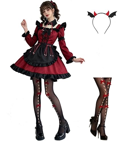 Amazon.com: Vampire Maid Cosplay Costume Outfit Little Devil