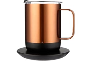 Vsitoo S3 Pro Temperature Control Smart Mug, Coffee Mug Warmer for Desk App Controlled Heated Coffee Cup, Self Heating Coffee Mug Improved Design 14 Oz (Rose Gold)